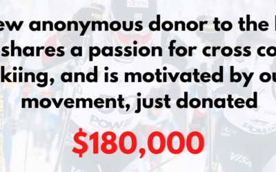 Anonymous $180,000 Donation Received
